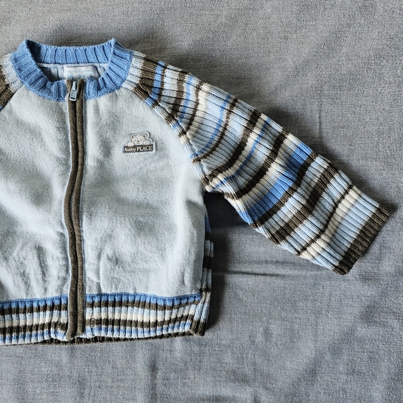The Children's Place | 3-Piece Overalls, Shirt and Sweater Set - Picture 6 of 13